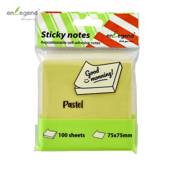 Εικόνα της Αυτ/τες σημειώσεις 75Χ75, 100φ., κίτρινες