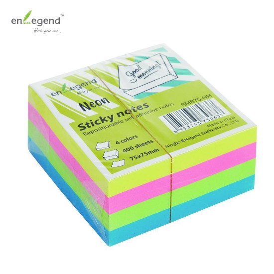 Picture of Self-adhesive notes 75X75, 400φ, neon mix