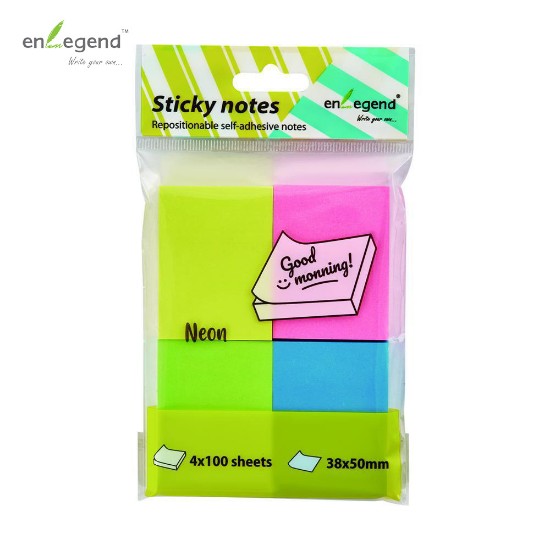 Εικόνα της Αυτ/τες σημειώσεις 38Χ50, 4 χρωμάτων (100φ ανά χρώμα)