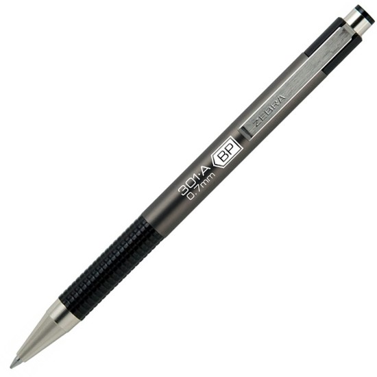 Picture of Ball Pen 301A 0.7mm Gray  blue writing