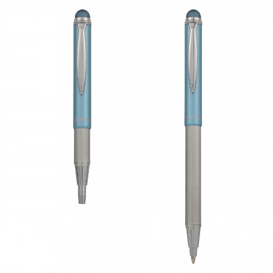 Picture of Ball Pen Telescopic 0.7mm Light Blue - Blue Writing