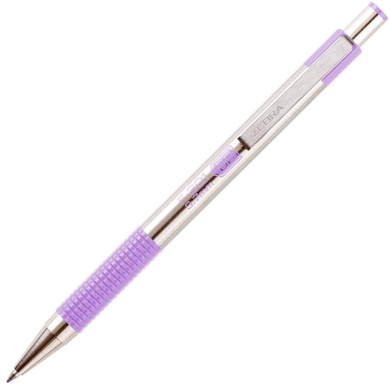 Picture of Ball Pen F-301 pastel 0.7mm Purple - blue writing