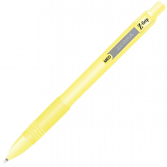 Picture of Ball Pen Z-Grip Pastel 1.0mm Yellow - blue writing