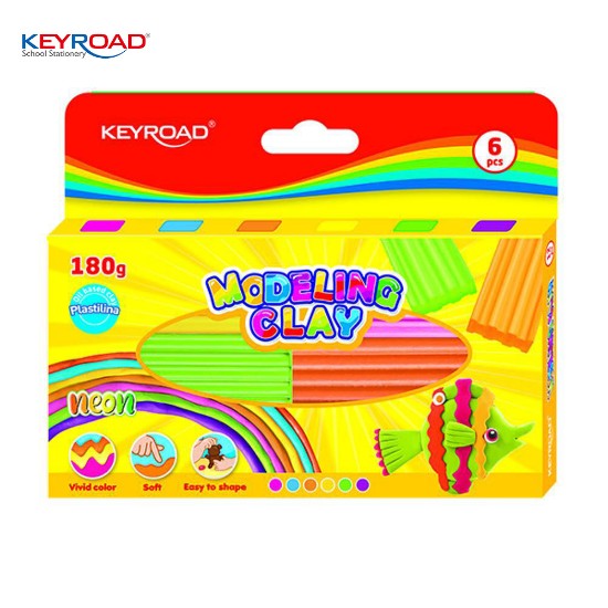 Picture of Plasticine Set 6 colors neon 180gr