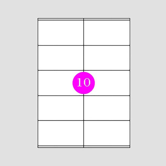 Εικόνα της Αυτοκόλλητες Ετικέτες 105x57 [10]