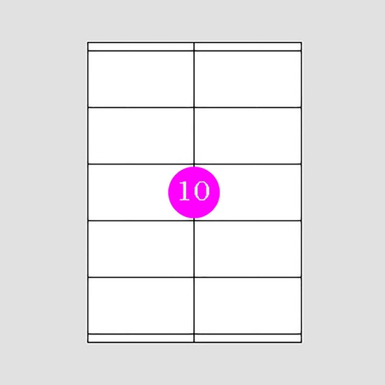 Εικόνα της Αυτοκόλλητες Ετικέτες 105x56 [10]