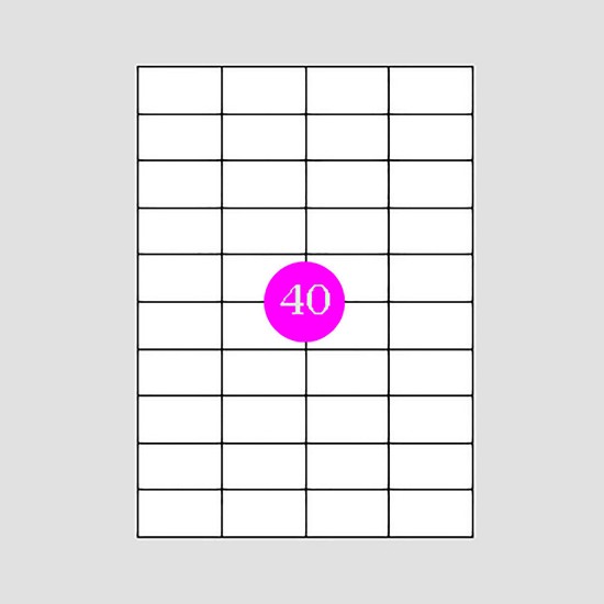 Εικόνα της Αυτοκόλλητες Ετικέτες 52,5x33 [36]