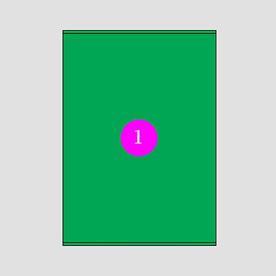 Εικόνα της Αυτοκόλλητες Ετικέτες 210x280 [1] Πράσινες