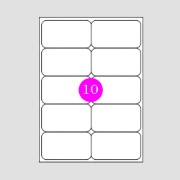 Picture of Adhesive Labels 99,06x57 (10)