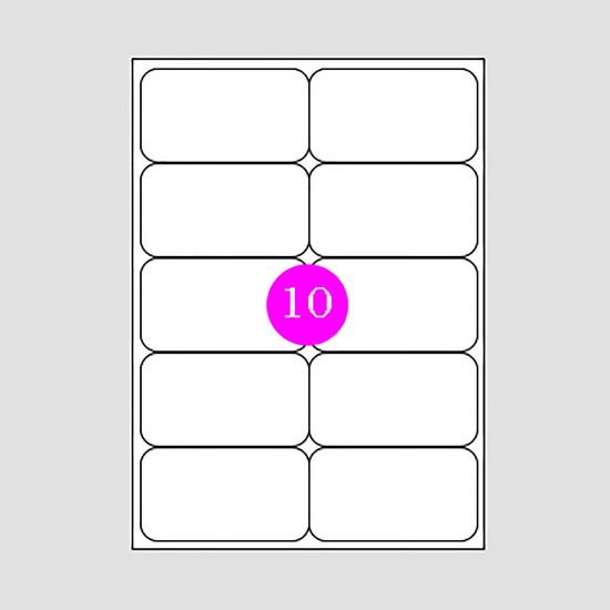 Picture of Adhesive Labels 99,06x57 (10)