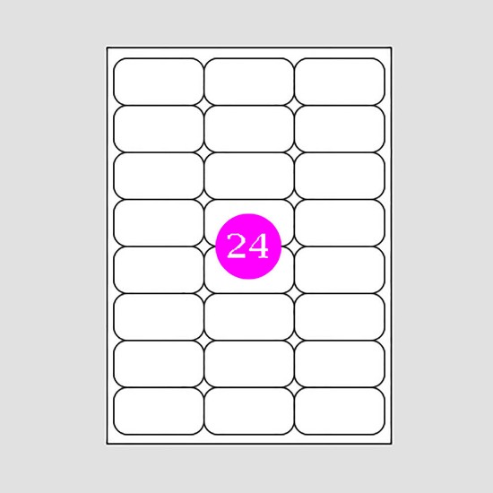 Εικόνα της Αυτοκόλλητες Ετικέτες 64x34 (24)