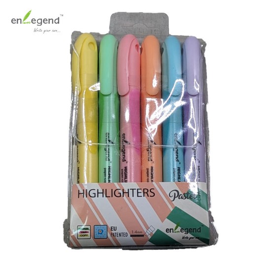 Εικόνα της 6 μαρκαδόροι υπογράμμισης pastel