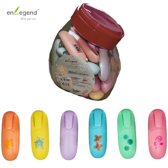 Εικόνα της 36 mini μαρκαδόροι υπογράμμισης pastel