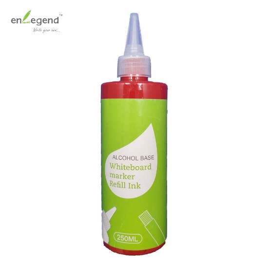 Εικόνα της Δοχείο κόκκινου μελανιού 250ml μαρκαδόρων ασπροπίνακα