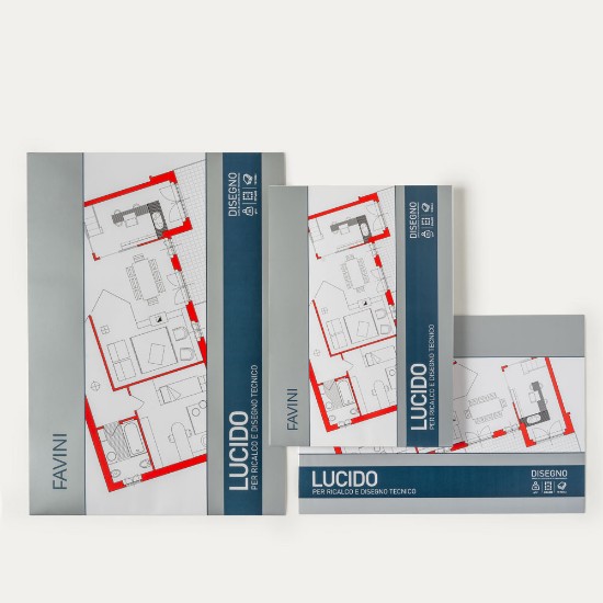 Εικόνα της Μπλοκ Σχεδίασης 20 φύλλων 220g/m2 FAVINI DISEGNO Τραχύ λευκό - 21x29,7 - A4