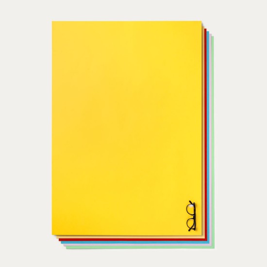 Picture of 25 200g/m2 cardboards of the BRISTOL COLOR SIGILLO series MIX Bright Colors - 70x100 - T1