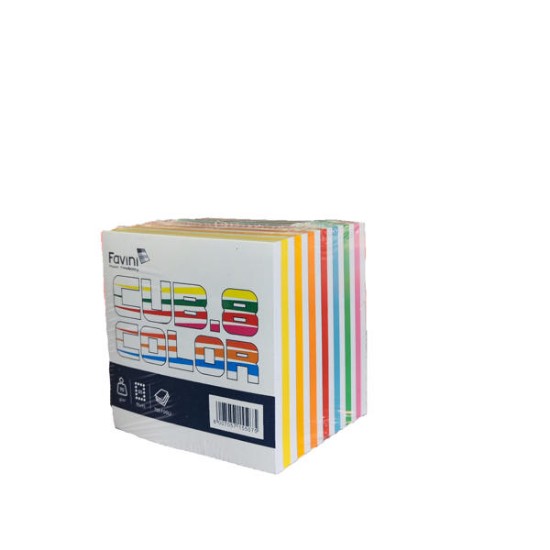 Εικόνα της Κύβος "COLOR" 750 φύλλων 90g/m2 Πολύχρωμος - 9,5x9,5 - Q5