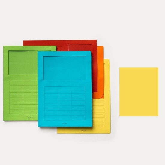 Εικόνα της 6 Φάκελοι Κίτρινοι 200g/m2 - 25x34 - T7