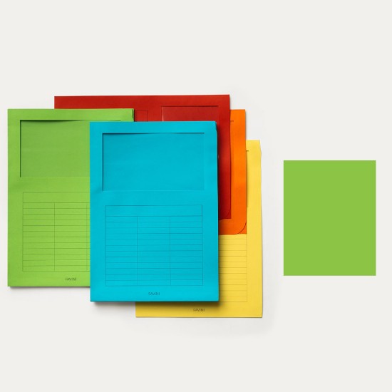 Εικόνα της 6 Φάκελοι Πράσινοι 200g/m2 - 25x34 - T7