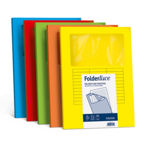 Εικόνα της 10 Φάκελοι με παράθυρο LUCE 140g/m2 Κίτρινο του Ήλιου 53 - 22x31 - LT