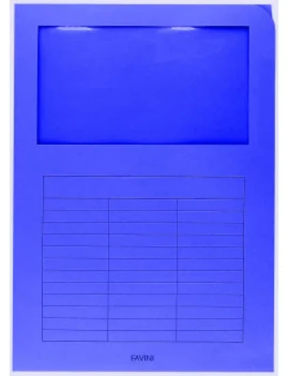 Εικόνα της 10 Φάκελοι με παράθυρο LUCE 140g/m2 Μπλε 55 - 22x31 - LT