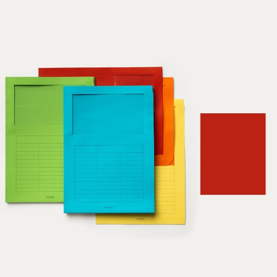 Εικόνα της 6 Φάκελοι Κόκκινοι 200g/m2 - 25x34 - T7