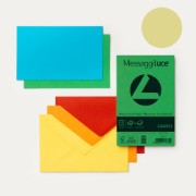 Εικόνα της 10 Φάκελοι 90g/m2 + 10 Κάρτες 200g/m2 MESSAGGI Απαλό Κίτρινο 07 - 9x14 - C9