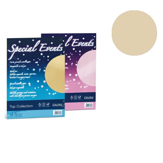 Picture of SE Series - 5 Envelopes 120g/m2 + 5 Cards 250g/m2 Sand 07 - 17x17 - CH