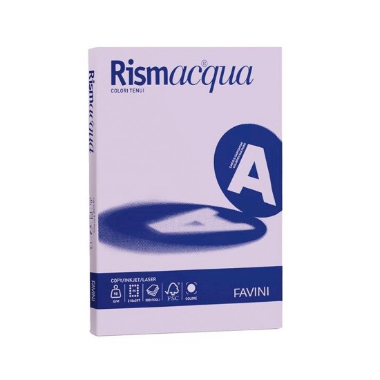 Εικόνα της 200 Φύλλα RISMACQUA 140g/m2 Λιλλά 06 - 21x29,7 - A4