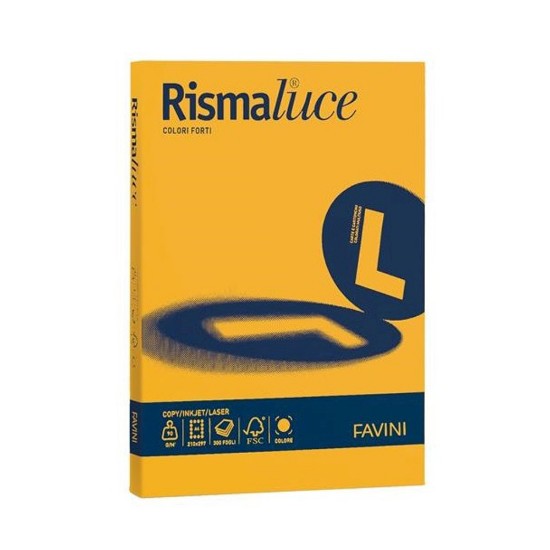 Εικόνα της 200 Φύλλα RISMALUCE 140g/m2 Κίτρινο του Ήλιου 53 - 21x29,7 - A4