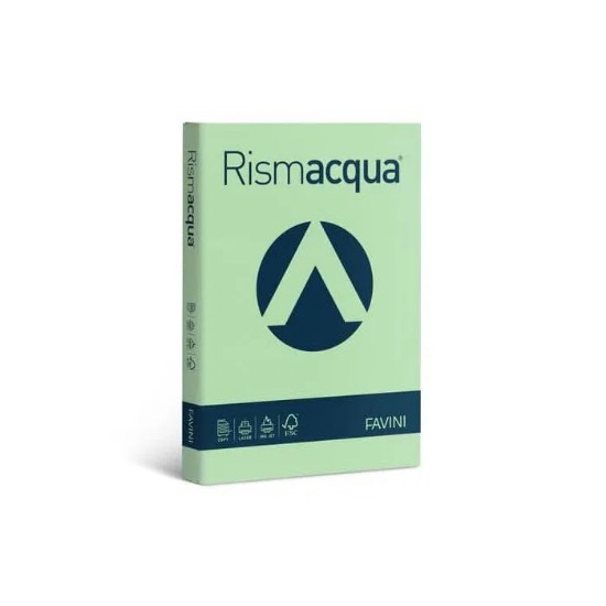 Εικόνα της 200 Φύλλα RISMACQUA 140g/m2 Απαλό Πράσινο 09 - 21x29,7 - A4