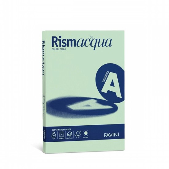 Εικόνα της 200 Φύλλα RISMACQUA 140g/m2 Απαλό Πράσινο 09 - 29,7x42 - A3