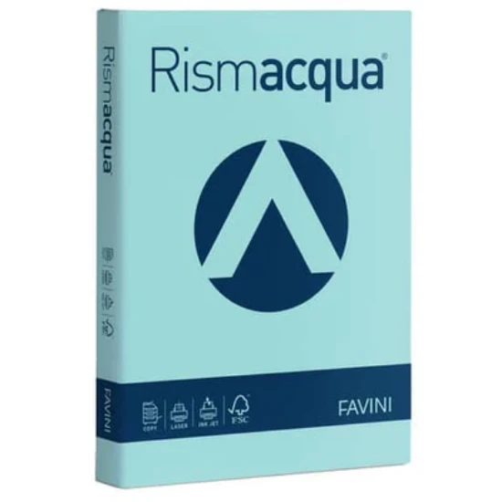 Εικόνα της 200 Φύλλα RISMACQUA 140g/m2 Γαλάζιο 08 - 21x29,7 - A4