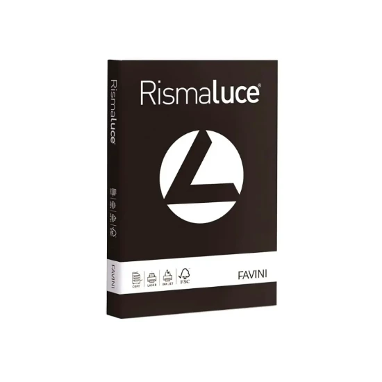 Εικόνα της 125 Φύλλα RISMALUCE 200g/m2 Μαύρο 63 - 29,7x42 - A3