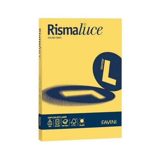 Picture of 125 Sheets RISMALUCE 200g/m2 Sun Yellow 53 - 21x29.7 - A4