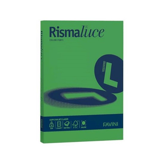 Εικόνα της 125 Φύλλα RISMALUCE 200g/m2 Πράσινο 60 - 21x29,7 - A4