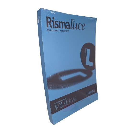 Εικόνα της 125 Φύλλα RISMALUCE 200g/m2 Μπλε 55 - 29,7x42 - A3