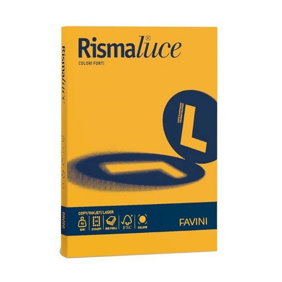 Εικόνα της 125 Φύλλα RISMALUCE 200g/m2 Κίτρινο Χρυσό 52 - 21x29,7 - A4