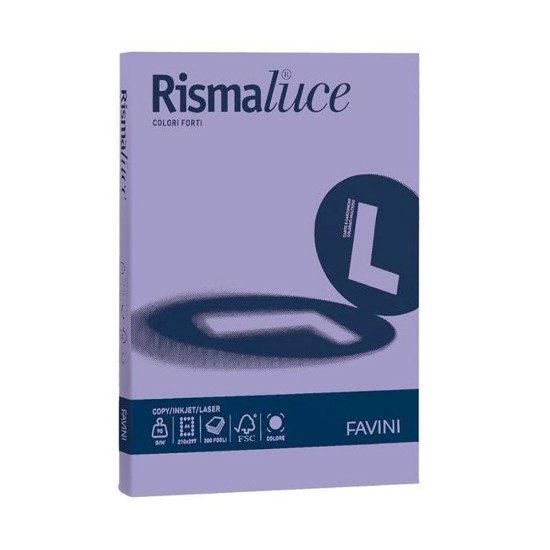 Εικόνα της 125 Φύλλα RISMALUCE 200g/m2 Βιολετί 49 - 21x29,7 - A4