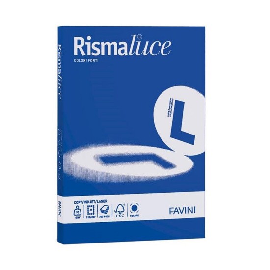 Εικόνα της 125 Φύλλα RISMALUCE 200g/m2 Βαθύ Μπλε 62 - 21x29,7 - A4