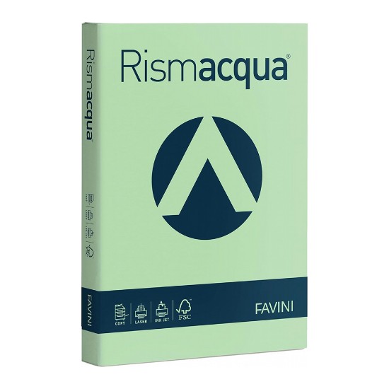Εικόνα της 125 Φύλλα RISMACQUA 200g/m2 Απαλό Πράσινο 09 - 29,7x42 - A3