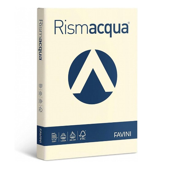 Εικόνα της 125 Φύλλα RISMACQUA 200g/m2 Ελεφαντόδοντο 110 - 29,7x42 - A3