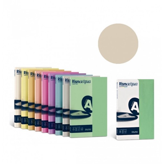 Εικόνα της 125 Φύλλα RISMACQUA 200g/m2 Καφέ 02 - 29,7x42 - A3