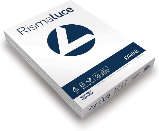 Εικόνα της 150 Φύλλα RISMALUCE WHITE 170g/m2 Λευκό 01 - 29,7x42 - A3