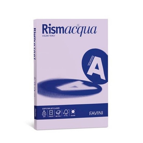 Εικόνα της 50 Φύλλα RISMACQUA 200g/m2 Λιλλά 06 - 21x29,7 - A4