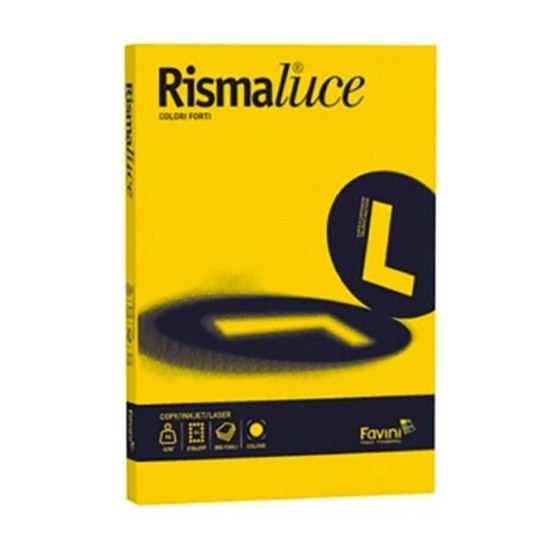 Picture of 50 Sheets RISMALUCE 200g/m2 Sun Yellow 53 - 21x29,7 - A4