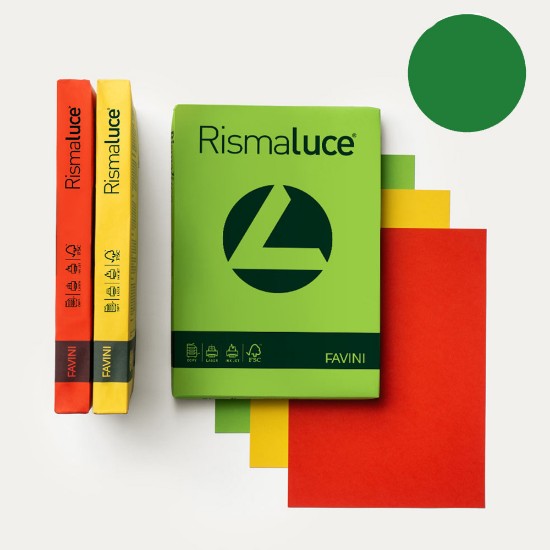 Εικόνα της 100 Φύλλα RISMALUCE 90g/m2 Πράσινο 60 - 21x29,7 - A4