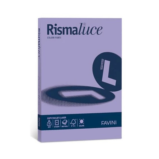 Εικόνα της 50 Φύλλα RISMALUCE 200g/m2 Βιολετί 49 - 21x29,7 - A4