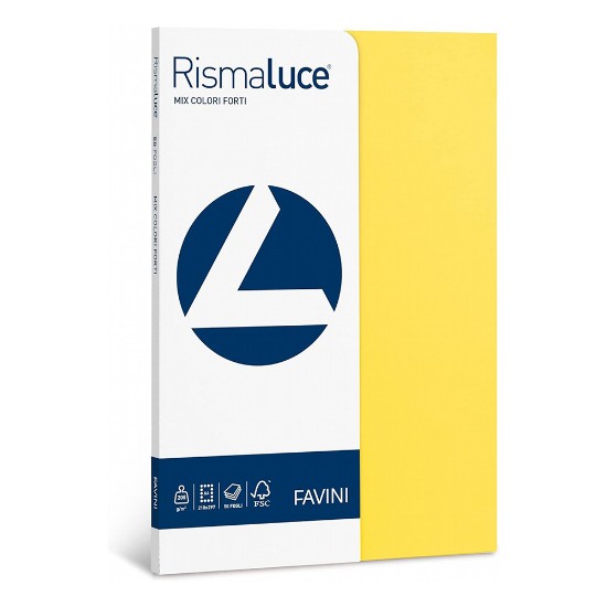 Εικόνα της 50 Φύλλα RISMALUCE 200g/m2 MIX 5 Έντονα χρώματα - 21x29,7 - A4