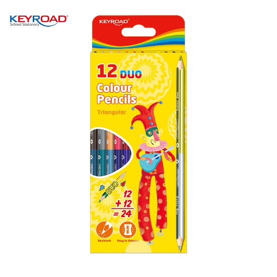 Εικόνα της Σετ Ξυλομπογιές διπλής μύτης 24 χρωμ.